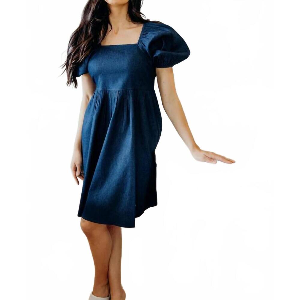 NEW MIKAROSE jack dress in blue